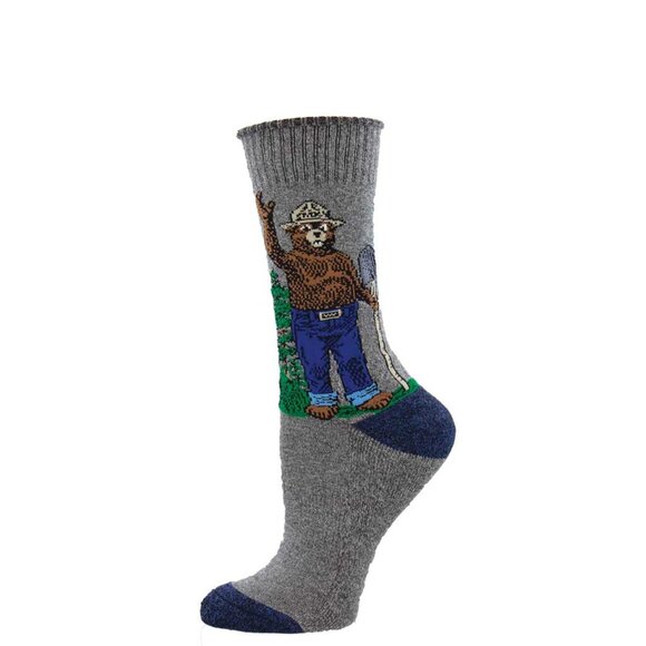 Socksmith – Smokey Bear - Recycled Cotton Blend Socks - Large - Picture 1 of 2